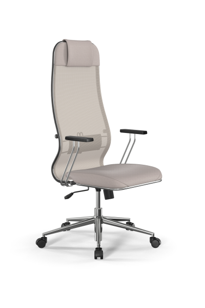 Кресло для руководителя Метта Sit 10 B1-115T - X2+Extra /Um00/Wm12/T1bp-c(M09.B23.G18.W01) (Светло-бежевый)