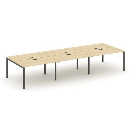 Рабочая станция 2-х сторонняя SN-4P.DRS-083 (4140х1632х750) (Акация Лорка/Металл Антрацит)