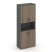 Шкаф высокий широкий SN.STS.E-107 (796х400х1982) (Антрацит/Тиквуд Светлый)