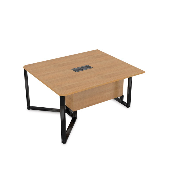 16СКН.162 Стол-квадрат бенч, начальный модуль  (1200x1600x750) (Romano | Черный Глянец)