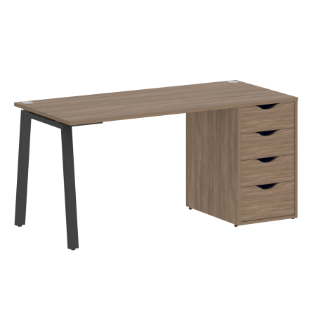 Стол письменный VR.SP-3-158.4.A 1580x720x750 (Дуб Аризона/Антрацит Металл)