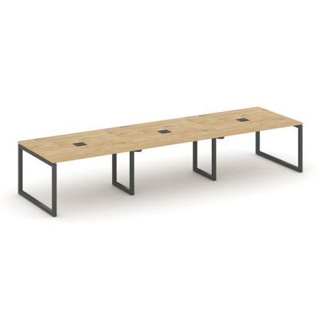 Стол переговорный SN-5O.SPRG-054 (4740х1180х750) (Тиквуд Светлый/Металл Антрацит)