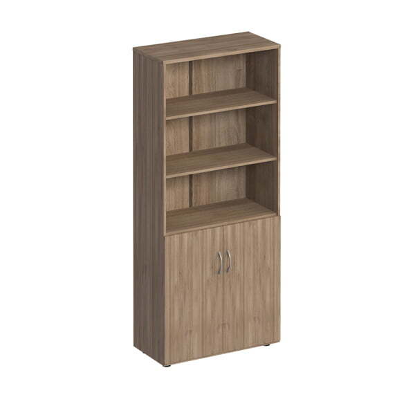 Шкаф для документов полузакрытый Комфорт МП2 К 371 800x380x2000 (Дуб шамони темный)