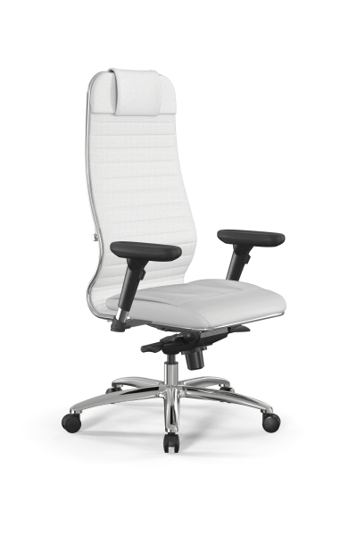 Кресло для руководителя Метта Samurai L1-4D - Infinity /Uc02/Wm06/D13P(M06.B31.G04.W03) (Белый)