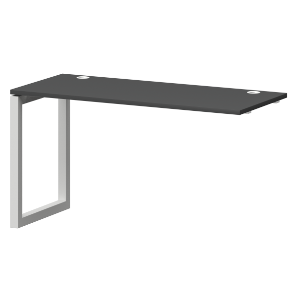 Модуль линейный на металлокаркасе Смарт СМС25-О-14К.60Э.Пр.50 1400x600x750 (Графит/Белый)