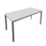 Стол письменный на металлокаркасе Slim С.СП-6 1580x720x750 (Серый/Антрацит металл)