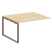 Проходной наборный элемент переговорного стола Metal System Style БО.ППРГ-3 1400x1235x750 (Дуб Наварра/Серый металл)