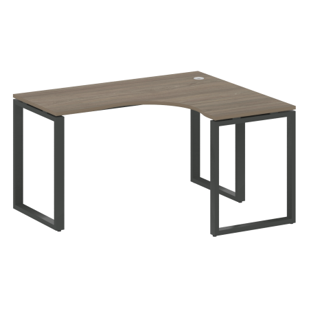 Стол криволинейный правый Metal System Style БО.СА-3 Пр 1400x1200x750 (Вяз/Антрацит металл)