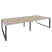 Рабочая станция на О-образном м/к Onix O.MO-D.RS-4.4.7 3160x1475x750 (Тиквуд Темный/Белый Металл)