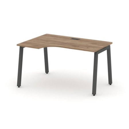 Стол рабочий эргономичный SN-5A.SPA-001(L) (1380х600/980х750) (Дуб Табак/Металл Антрацит)