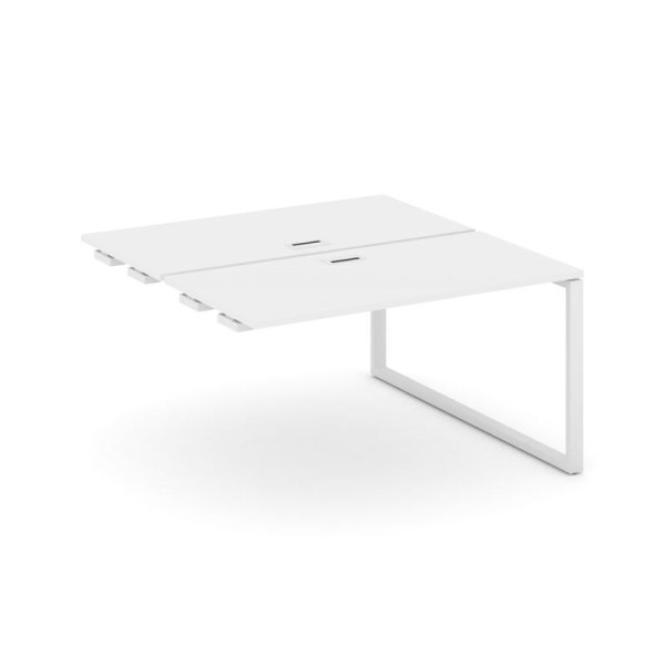 Стол-приставка к опорным элементам SN-6O.DPRS-024 (1580х1632х750) (Белый/Металл Белый)
