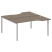 Рабочая станция криволинейная Metal System Style БП.РАС-СА-2.1 1600x1835x750 (Дуб Наварра/Серый металл)