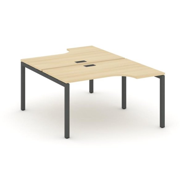 Рабочая станция эргономичная SN-5P.DRPA-021 (1380х1632/1992х750) (Акация Лорка/Металл Антрацит)