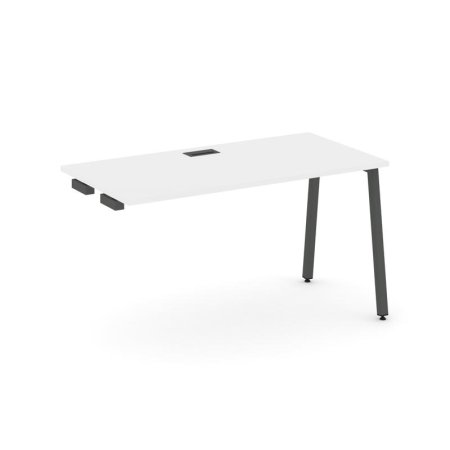 Стол-приставка к опорным элементам SN-4A.OPRS-013 (1380х700х750) (Белый/Металл Антрацит)