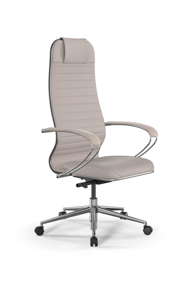 Кресло для руководителя Метта SynchroSit 10 B1-117K - Extra /Um02/Wm12/K1cL(M23.B23.G18.W02) (Светло-бежевый)