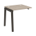 Наборный элемент рабочей станции на деревянных опорах Onix Wood OW.1.NRS-0.7 780x720x750 (Тиквуд Светлый/Дуб Темный)