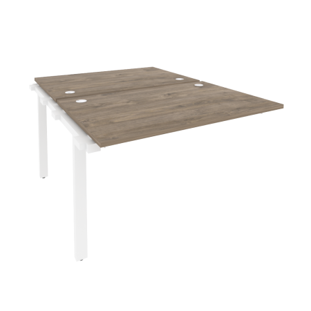 Наборный элемент рабочей станции на м/к Onix O.M-2.NRS-2.8 1180x1635x750 (Тиквуд Темный/Белый Металл)