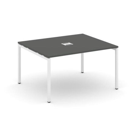 Стол переговорный SN-4P.SPRG-033 (1380х1180х750) (Антрацит/Металл Белый)
