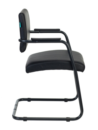 Кресло CH-271N-V черный Leather Black эко.кожа полозья металл черный (Черный)