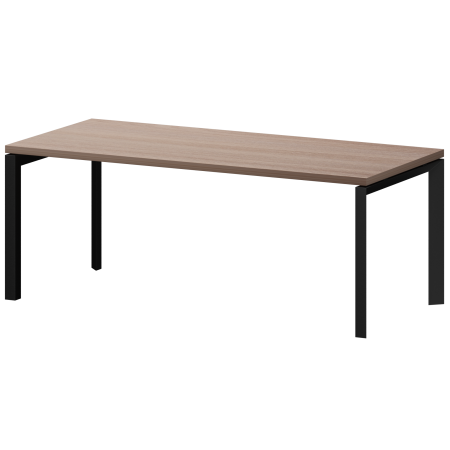 Стол руководителя на металлокаркасе Акцент КТМ-20.38 2000x900x750 (Темный шимо)