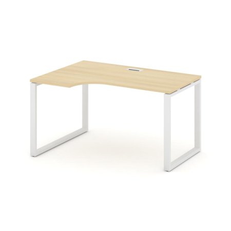 Стол рабочий эргономичный SN-6O.SPA-002(L) (1580х600/980х750) (Акация Лорка/Металл Белый)