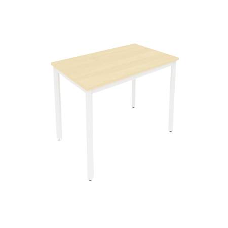 Стол письменный на металлокаркасе Slim С.СП-3.1 980x600x750 (Клен/Белый металл)