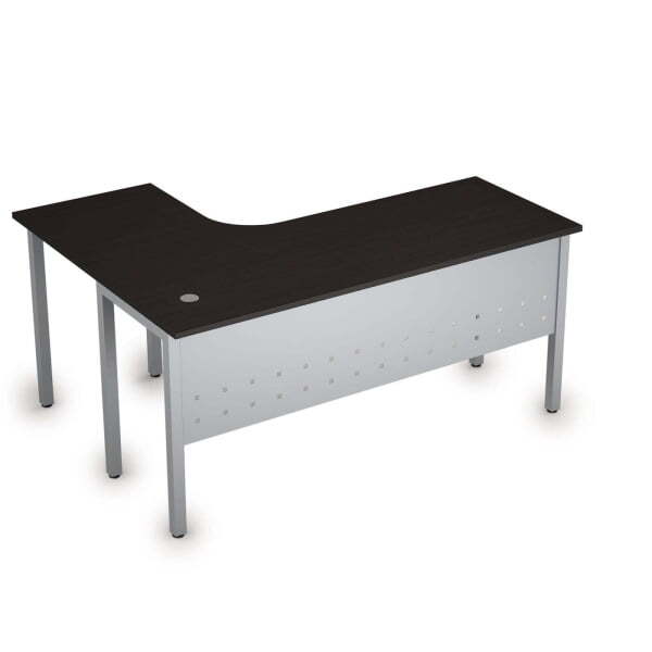 Стол письменный на металлокаркасе прав одиночная опора заказывается отдельно Стиль 2МК.133 1600x1200 (ВенгеСерый)