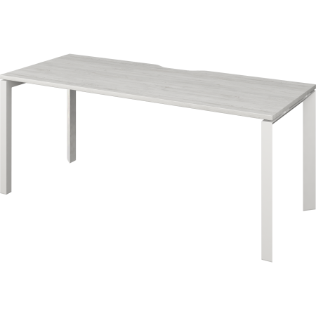 Стол на металлокаркасе Аргентум-МП НТМП.П-200 2000x730x750 (Сосна винтер/Белый)
