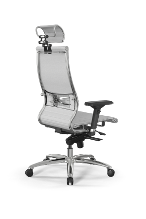 Кресло для руководителя Метта Samurai L2-7D - Infinity /Kc04/Nc04/D04P/H2cL-3D(M06.B31.G04.W03) (Белый)