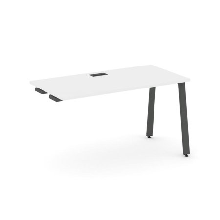 Стол-приставка к опорным элементам SN-6A.OPRS-013 (1380х700х750) (Белый/Металл Антрацит)