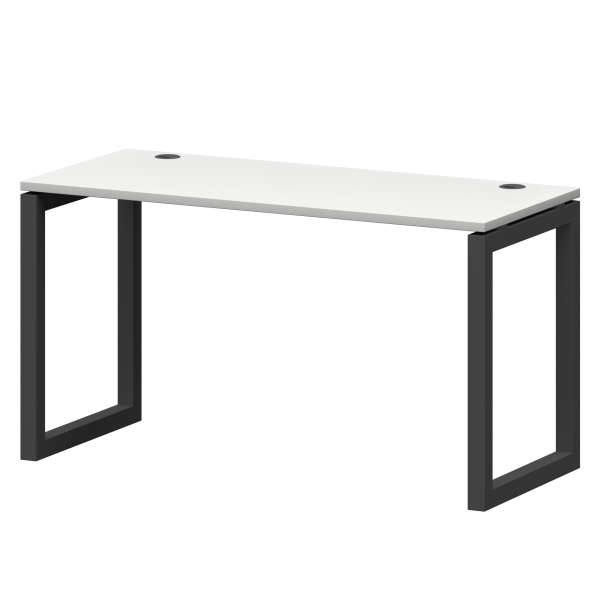 Стол на металлокаркасе Смарт СМС25-О-10К.60.Пр50 1000x600x750 (Белый/Антрацит)