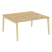 Рабочая станция на деревянных опорах Onix Wood OW.D.RS-2.4.7 1580x1475x750 (Тиквуд Светлый/Дуб Темный)