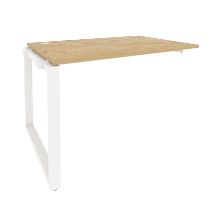 Наборный элемент рабочей станции на О-образном м/к Onix O.MO-1.NRS-2.8 1180x800x750 (Тиквуд Светлый/Белый Металл)