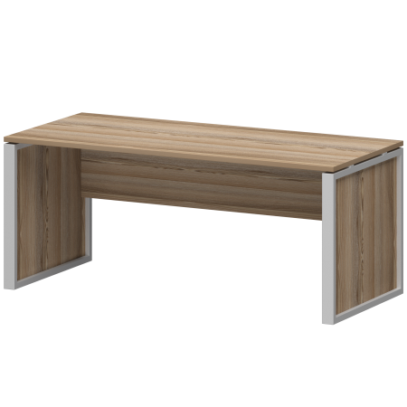 Стол руководителя Аргентум-М НТМ-180 1800x800x750 (Дуб сафари/Металлик)