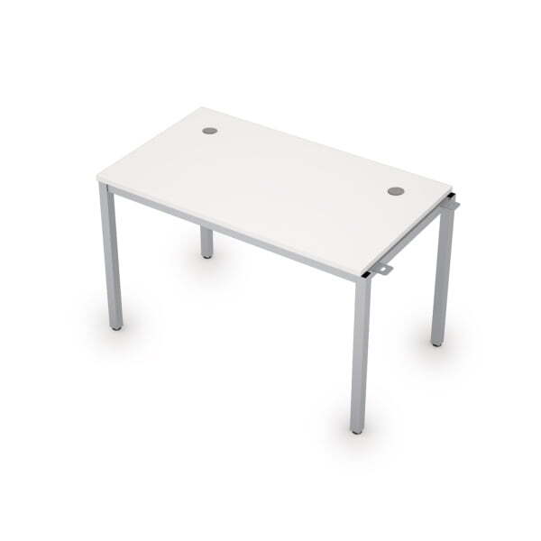 6МБН.178 Линейные бенч-системы, начальный модуль (1200x700x750) (Белый/Алюминий матовый)