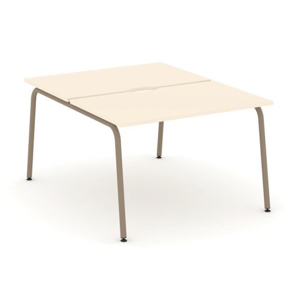 Рабочая станция 2 места ES.D.RS-2.2-VK (1180х1500х750) (Сатин/Металл Латте)