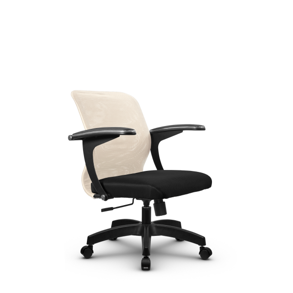 Кресло для руководителя Метта SU-M-4/подл.160/осн.001 (Черный | Бежевый)