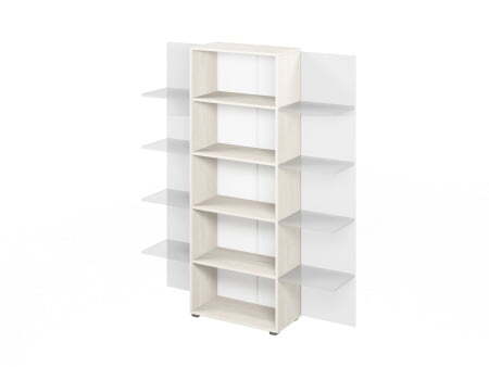 Стеллаж L-641 712х356х1916 (Сосна Скандинавская)