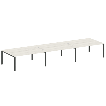 Рабочая станция на 6 раб. мест Metal System Style БП.СМ-6.5 5400x1475x750 (Дуб Наварра/Антрацит металл)