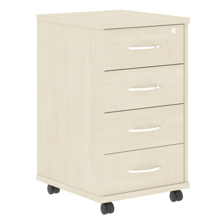 Тумба подкатная 4 ящ. Имаго ТМ-4 412x450x708 (Клен-металлик)