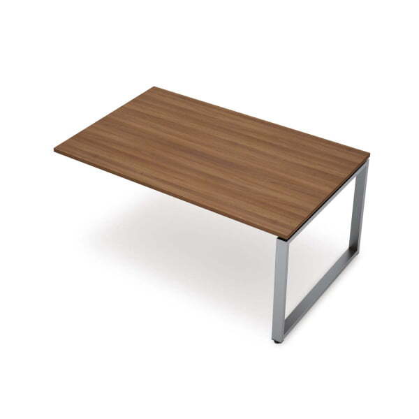 6МПК-О.602 Бенч-системы для переговорных столов, конечный модуль (1200x1000x750) (Шамони темный/Алюминий матовый)