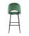 Стул барный Меган велюр зеленый (Стул барный Меган зеленый)