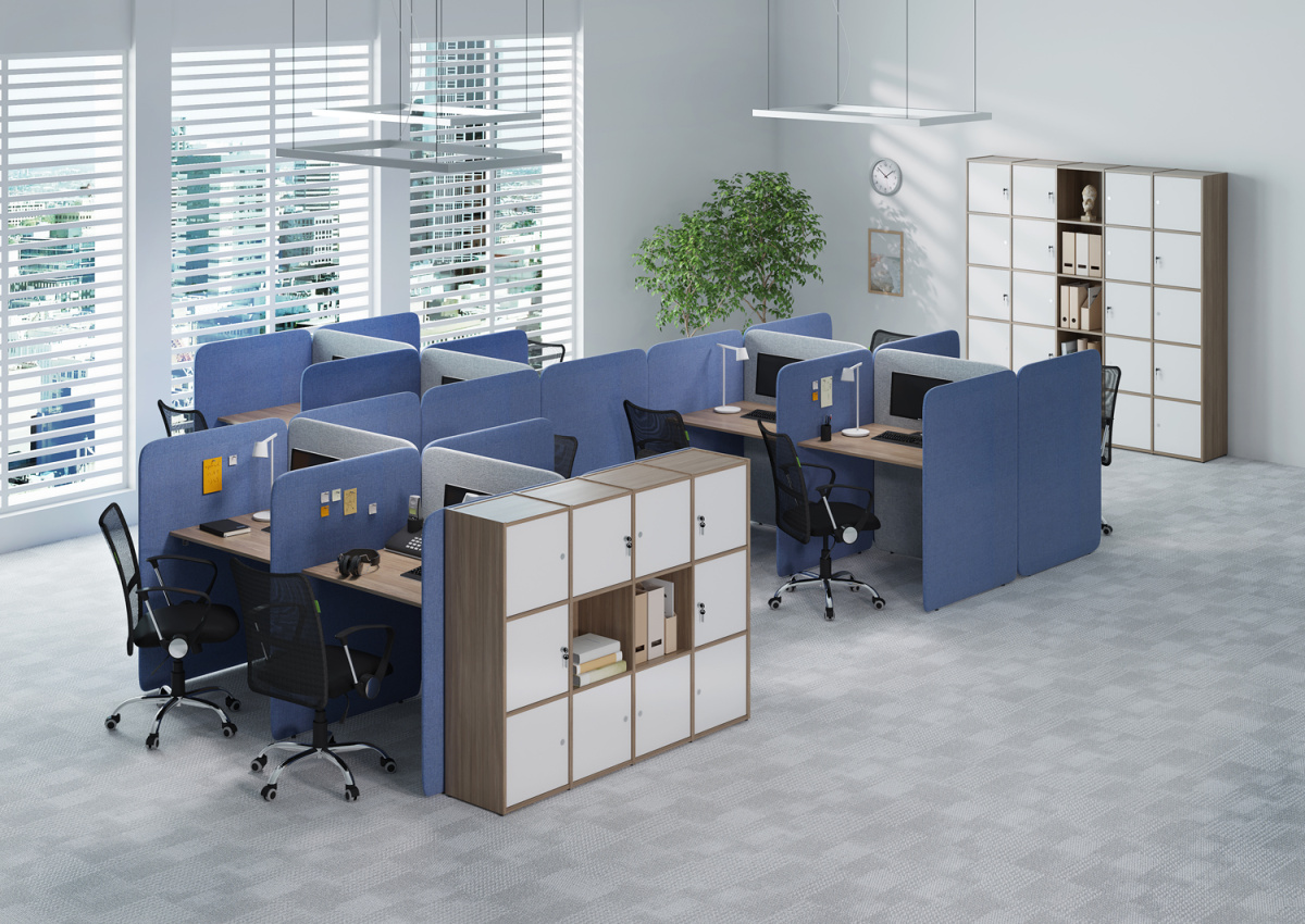 Мобильные перегородки Колл-центр