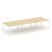 Рабочая станция 2-х сторонняя SN-4P.DRS-083 (4140х1632х750) (Тиквуд Светлый/Металл Антрацит)