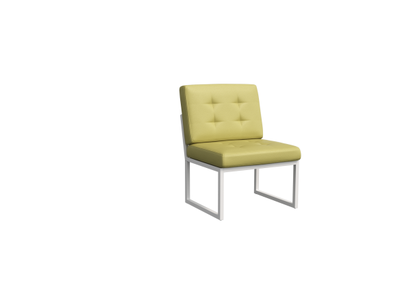 Диван одноместный NLT.D-1 (Korfu 14/Металл Белый)