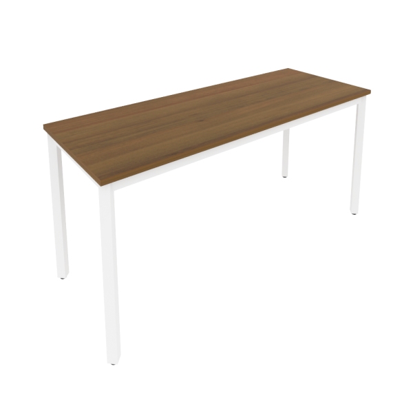 Стол письменный на металлокаркасе Slim С.СП-6.1 1580x600x750 (Орех/Белый металл)