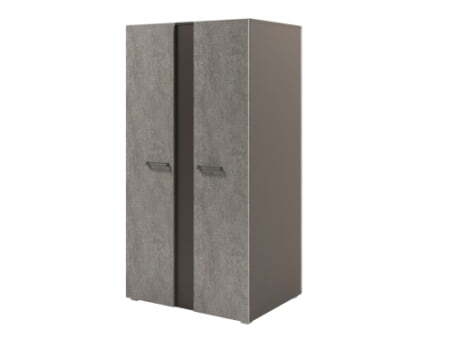 Стеллаж двухсторонний широкий Solution D-72 950x682x1820 (Бетон/Трюфель)