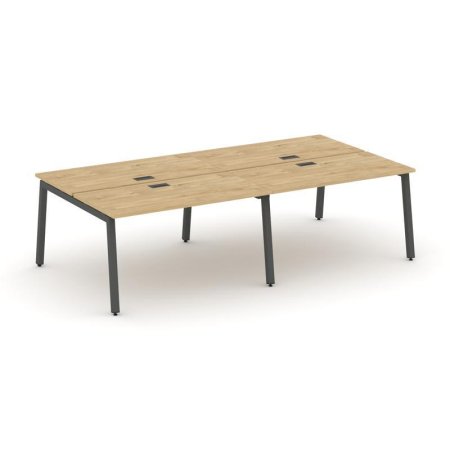 Рабочая станция 2-х сторонняя SN-5A.DRS-032 (2360х1232х750) (Тиквуд Светлый/Металл Антрацит)