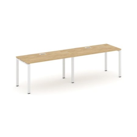 Рабочая станция 1 сторонняя SN-6P.ORS-011 (1960х700х750) (Тиквуд Светлый/Металл Белый)