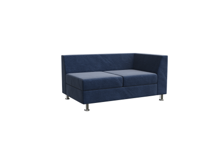 Секция с подлокотником двухместная левая PR.SP-2 (L) (Kardif 028)